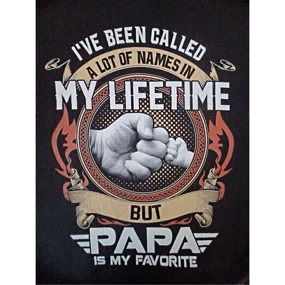 Papa is my favorite name Long Sleeve size 2XL - Picture 3 of 3